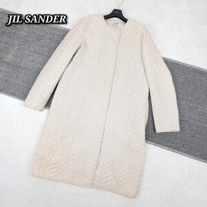 ☆良品☆ JIL SANDER ジルサンダー キルティング コート ロングコート