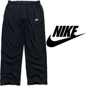 1点物◆NIKEナイキ黒スウェットパンツ古着LメンズXLレディースOKアメカジ90sストリート/スポーツブランド中古ジャージ下トレーナー373495