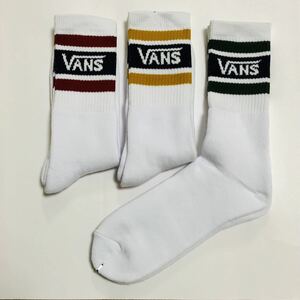 VANS 靴下3足セット 25cm-27cm M ヴァンズ ソックス キムタク着用 木村拓哉