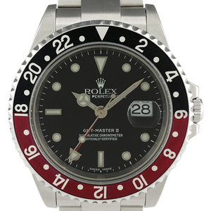 ロレックス ROLEX GMTマスター 2 16710 腕時計 SS 自動巻き ブラック メンズ 【中古】