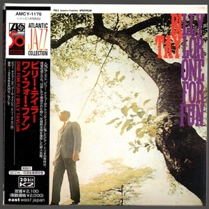 [中古 紙ジャケCD] ビリー・テイラー/ ワン・フォー・ファン ~ONE FOR FUN/ BILLY TAYLOR ☆紙ジャケット仕様