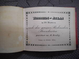 即決1849年『リーデック星図＝ボーデの星図』アンティーク、天球図、天文、星座早見盤、星座図絵Star map, Planisphere,Celestial atlas