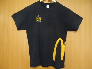 即決　ハワイ　Ｍｃ　マクドナルド　スタッフ　Ｔシャツ　黒色　ＸＬ