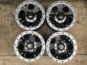 CRIMSON MG WHEELS DEMON BLACK STREET LOCKクリムソンデーモンブラックストリートロック 16インチ 8J -28 6H139.7 ランクルプラドサファリ