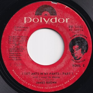 James Brown I Got Ants In My Pants And I Want To Dance Polydor US PD 14162 208867 SOUL FUNK ソウル ファンク レコード 7インチ 45