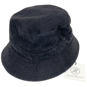 KIJIMA TAKAYUKI 24SS Black Denim Bucket Hatブラックデニムバケットハット 8069000112412