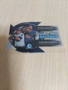 〇2014 Bowman Chrome Duaring Die-Cut Refractors C.Correa/B.Buxton コレア/バクストン DDC-BC