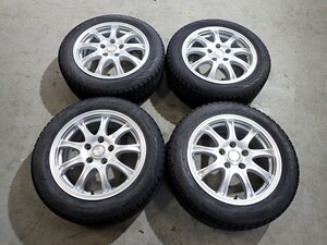 YS12824【送料無料195/60R16】ノア VOXY ステップワゴン セレナ等 中古スタッドレス ▼16×6.5J 114.3/5H ET48▼1円スタート