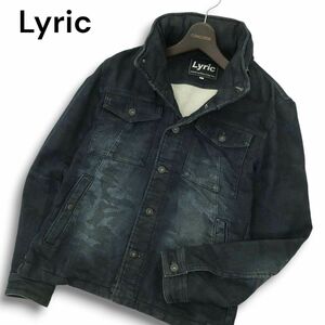 Lyric リリック ルパート 通年 カモフラ柄★ USED加工 スウェット デニム ジャケット Sz.M　メンズ　A4T11564_B#O