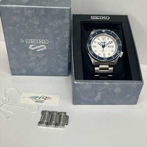 SEIKO セイコー 5SPORTS 5スポーツ SBSA109 創業140周年記念限定モデル 世界限定11,000本 メンズ 腕時計 自動巻き AT デイデイト 箱付 美品