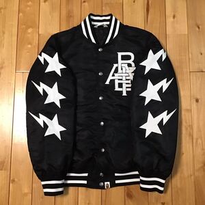 BAPE STA LOGO スタジャン Mサイズ a bathing ape star BAPESTA varsity jacket エイプ ベイプ アベイシングエイプ スター NIGO m45