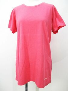 モンベル Montbell 2104446 アウトドア 半袖 Tシャツ カットソー L ピンク ロゴ プリント レディース