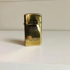 ダブルイヤーソリッドブラススリムZIPPO