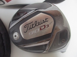 【タイトリスト】Titleist 910 D3 9.5°／ヘッドカバー&レンチ付き／日本仕様／ヘッド単品