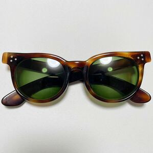 超希少 50’s FDR GRACELINE アンバー 鼈甲 メガネ ビンテージ TART OPTICAL 48/22 アンティーク 眼鏡 50s 3ドット ホーンリム サングラス