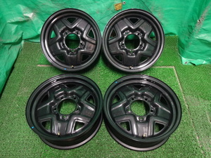 スズキ純正ジムニー JB64W●16×5.5J +22 5H PCD139.7 鉄ちん 鉄ホイール 中古スチールホイール4本●リ21