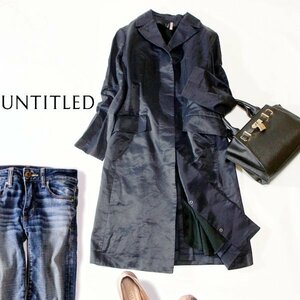 ☆☆ 美品 UNTITLED アンタイトル ☆☆ 2Way起毛ライナー付きコート2号 春 秋 合服 23A10