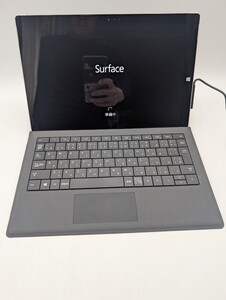 1円スタート 送料無料 Microsoft Surface Pro 3 1631 サーフェスプロ3 タブレットPC ノートパソコン ノートPC マイクロソフト キーボード付