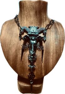 JＰG/ vintage Collection sample BUFFALO head Garden necklace