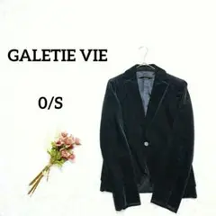 【GALETIE VIE】ウールカシミヤコーデュロイテーラードジャケット　S　黒