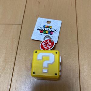 スーパーマリオ★はてなブロックキーホルダー☆USJ★ニンテンドーワールド限定