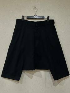 ※BLACK COMME des GARCONS ブラック コムデギャルソン 1C-P209 ウールサルエルパンツ ブラック 日本製 S 　　　　　　　　　　 BJBC.I