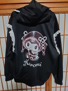 M 月夜のメロクロ Kuromi フリル付きパーカー 黒