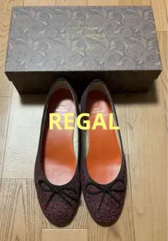 REGAL 50th アニバーサリー　ペイズリー　リボン　シューズ