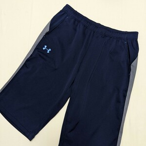 ☆AC169 UNDER ARMOUR アンダーアーマー メンズ XXL ハーフパンツ 紺 ネイビー ジャージ スポーツ ウェア トレーニング 大きいサイズ