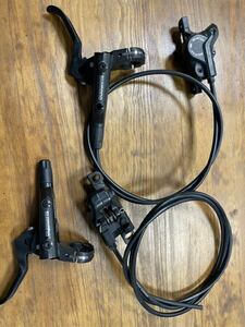 美品 SHIMANO シマノ　油圧ディスクブレーキ レバー＆キャリパー 前後セット BL-MT501 BR-MT500 DEORE レバーセット 