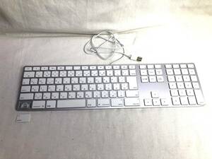 ※ジャンク品　アップル 純正 Apple Keyboard A1243 JIS MB110J/A JISMB110J/B (テンキー付き) 日本語USBキーボード