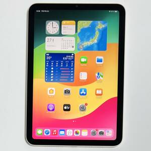 Apple iPad mini (第6世代) スターライト 256GB MK7V3J/A Wi-Fiモデル iOS17.5.1 アクティベーションロック解除済