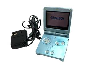 ■GAME BOY ADVANCE SP/ゲームボーイアドバンス SP AGS-001 パールブルー 携帯用ゲーム機 GBA Nintendo 任天堂（49662TS3）