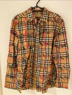 Burberry Scribble Check Cotton Shirt