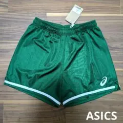 ★人気　グリーン　ASICS　アシックス　バレーボール　ゲームパンツ　パンツ