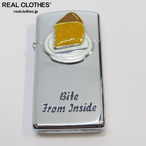 ZIPPO/ジッポー スリム トリックピンズ SLIM JOKE BOX SERIES チーズ/ネズミ BITE FROM INSIDE 1996年製 /UPK