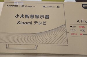 △842△ 新品未開封 Xiaomi 43インチ 4K チューナーレステレビ L43M8-A2TWN ネット テレビ シャオミ