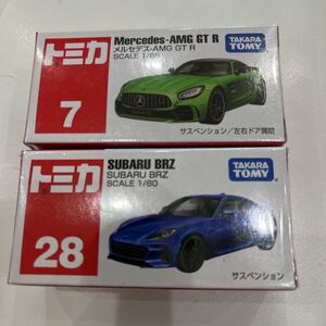 N6416 未開封　トミカ メルセデス-AMG GT R、SUBARU BRZ