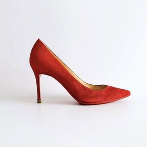 美品 Christian Louboutin クリスチャンルブタン パンプス ハイヒール スエード 36.5 レディース