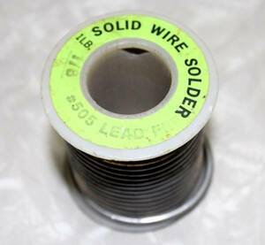 激レア ハンダ■SOLID WIRE SOLDER #505 はんだ USA製 切売