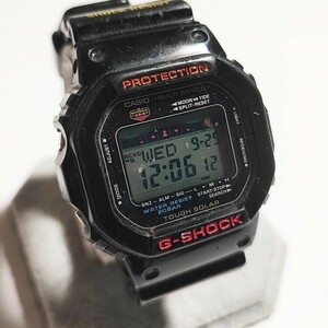 動作品 CASIO カシオ G-SHOCK ジーショック 電波ソーラー GWX-5600 ブラック 腕時計 稼働品 ソ348