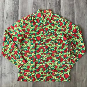 ★激レア★ psyche camo BD 長袖シャツ Mサイズ a bathing ape bape サイケ サイケカモ エイプ ベイプ アベイシングエイプ pharrell kanye