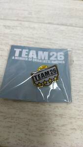 千葉ロッテ　ピンバッジ　TEAM26　新品