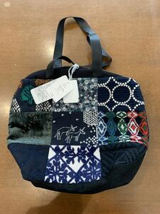 ミナペルホネン　minaperhonen peacebag ピースバッグ　ブラックmix パッチワーク　未使用タグあり