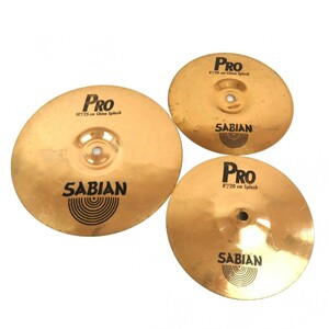 まとめ 3点 SABIAN セイビアン シンバル PROシリーズ 10/25cm 8/20cm China Splash 8/20cm Splash シートブロンズ 0908-069