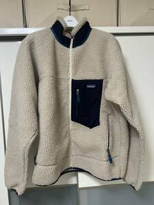 1円〜 L Patagonia CLASSIC RETRO X JACKET 23056 FA19 パタゴニア クラシック レトロX ボア フリース ジャケット ナチュラル メンズ 