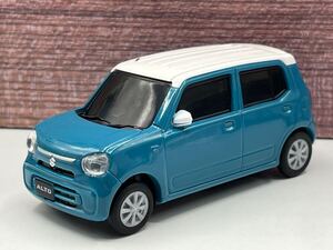 即決有★プルバックカー SUZUKI スズキ ALTO アルト ダスクブルー×ホワイト 2トーン カラーサンプル★ミニカー