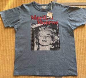 TOYS McCOY トイズマッコイ No.TMC1920 TシャツLサイズ ブルーグレイ未使用品 マリリンモンロー "Ｉ　WANNA BE LOVED BY YOU"