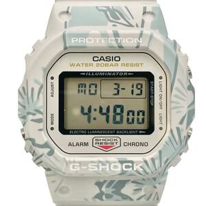 CASIO カシオ DW-5600SLG クォーツ 稼働品 ホワイトグレージュ×パステルブルー 布袋尊 七福神 G-SHOCK W120475C5B