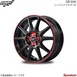 FINALSPEED/GR-Volt ライズ 200系 アルミホイール 4本セット 【16×6.0J 4-100 INSET43 レッドフレアブラック】